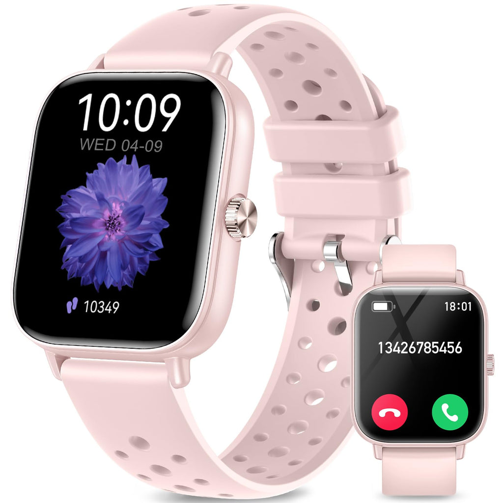 Smart Watches for Women(Answer/Make Calls) 1.83" Fitness Trackers with 24-Hour Heart Rate SpO2 Pedometer Sleep Monitor 120+ Sport Mode IP68 Waterproof Fitness Watch Compatible with iPhone&Android