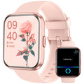 Smart Watches for Women Men Answer/Make Call 1.8" Alexa Built-in Fitness Tracker 24H Heart Rate Blood Oxygen Sleep IP68 Waterproof 100 Sport Mode Smartwatch for Android iOS Phone Gifts Pink