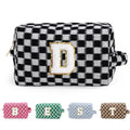 YOOLIFE Gifts for Sister - Birthday Gifts for Sister Sister Gifts Sister Gifts from Sister Sister Birthday Gifts Unique Sister In Law Gifts Cute Initial Makeup Bag Travel Bag Girl Black D