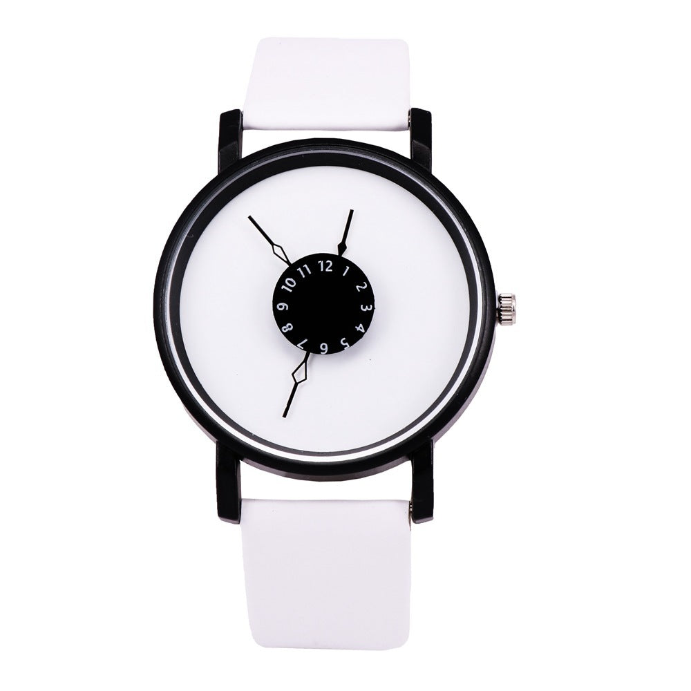 Trendy Couple's Leather Quartz Watches (His & Hers)