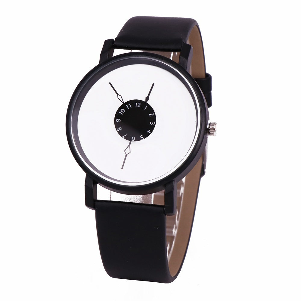 Trendy Couple's Leather Quartz Watches (His & Hers)