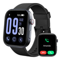 Smart Watches for Men/Women for Android iPhone 1.99" AMOLED Screen Fitness Watch with Bluetooth Call (Make/Answer) Heart Rate/SpO2/Sleep Monitor 3ATM Waterproof 12 Days Battery 105 Sport Modes