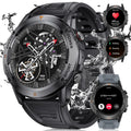 LIGE Smart Watches for Men1.39" IPS Screen Fitness Tracker Watch with 126+ Sports Modes/IP68 Waterproof/400mAh BatteryHeart Rate/SpO2/Sleep MonitorRugged Smartwatch for Android iOS