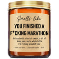 Younift Funny Marathon Candle Gifts for Runners Female Male Half Marathon Runners Gifts Valentines Day Marathon Gifts for Runners Men Women Marathon Runner Gifts Running Gifts