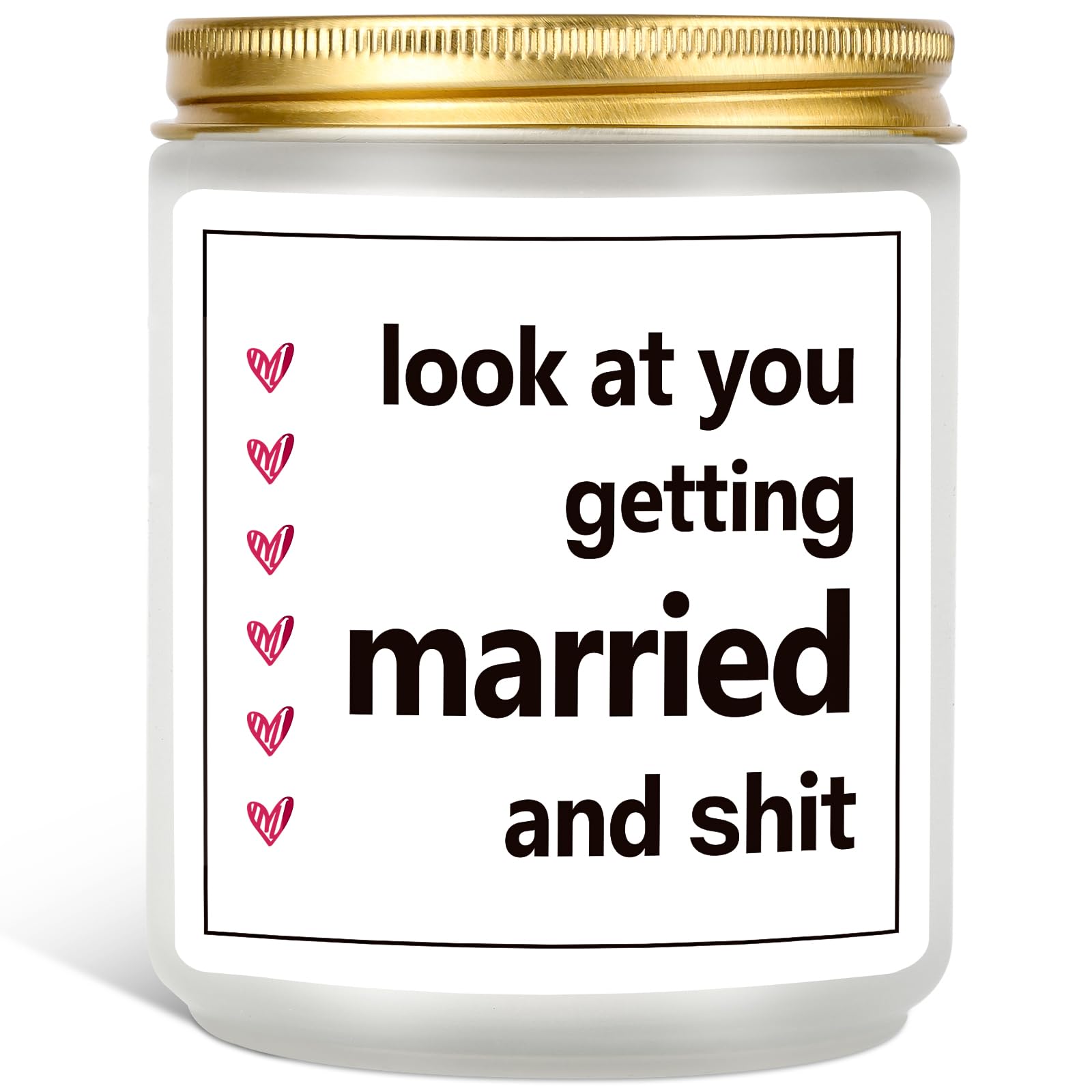 Wedding Gifts Bridal Shower Gifts for Bride Funny Gifts for Bride Bachelorette Gifts for Bride Bride-to-be Gifts - Lavender Scented Soy Wax Candle - 7 oz