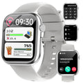 GADIXY Smart Watches for Men Women with Bluetooth Calls1.83" Fitness Tracker with SpO2/HR/Sleep/BP Monitor110+ Sports Activity TrackersIP68 Waterproof Watches for Women for Android Phones Grey