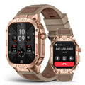 SOUYIE Military Grade Smart Watches for Men LED flashlight Blood Pressure/Heart Rate/SpO2/Sleep 500mAh Large capacity battery Waterproof Rugged Fitness Tracker Compatible with Android and iOS Phone