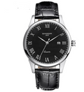 Fashionable Waterproof Couple Watches with Leather Strap