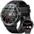 ICHPULG Smart Watches for Men with 4 Buttons 1.43 AMOLED Fitness Watch with Heart Rate/BP/Sleep Tracker Pedometer 110+ Sport Modes Password 5ATM Waterproof Military Smart Watch for Android iOS