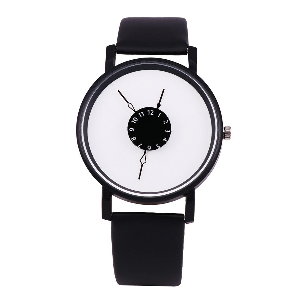 Trendy Couple's Leather Quartz Watches (His & Hers)