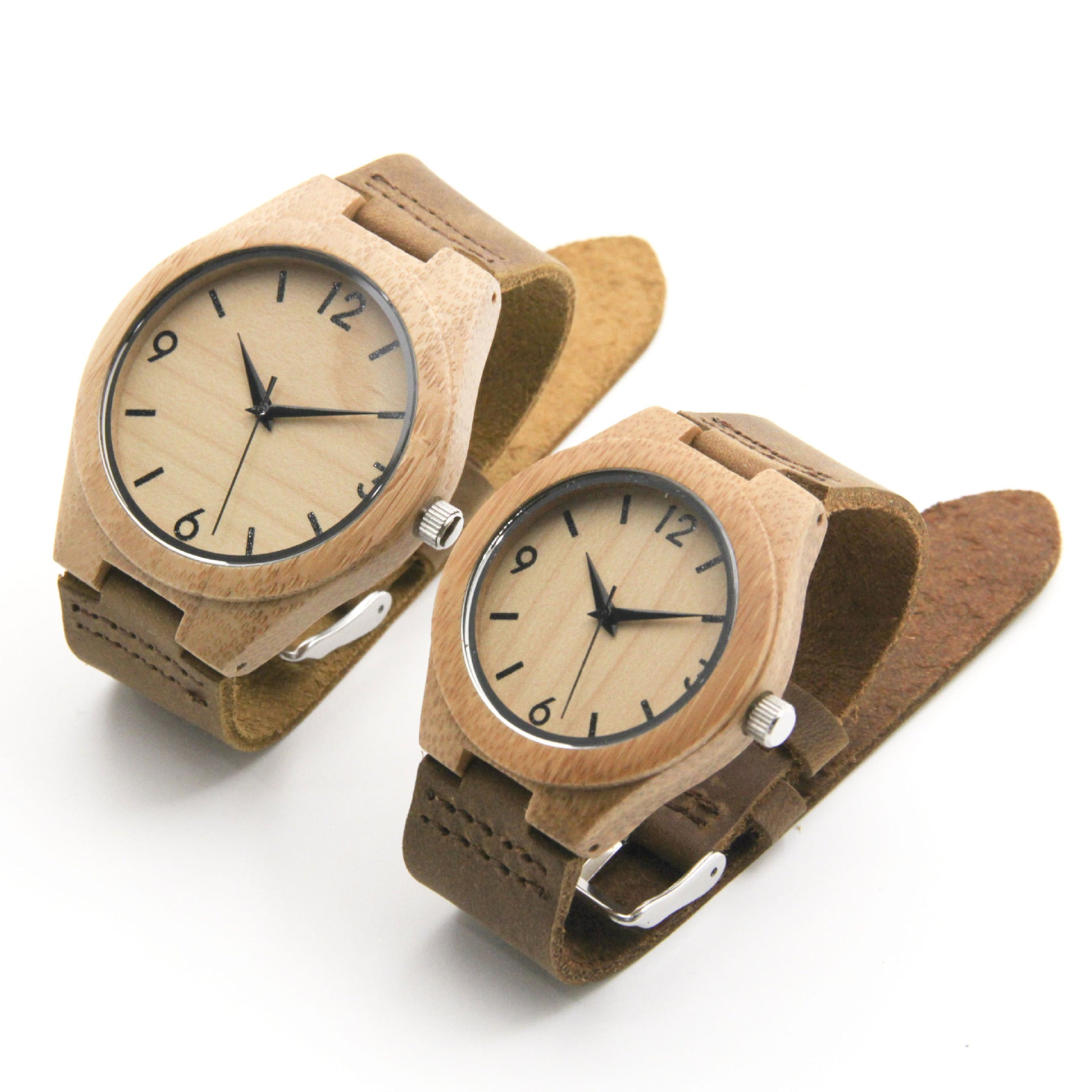 Bamboo Wood Couple Watches for Export