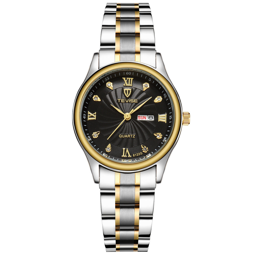 TEVISE Custom Waterproof Fashion Quartz Couple Watches
